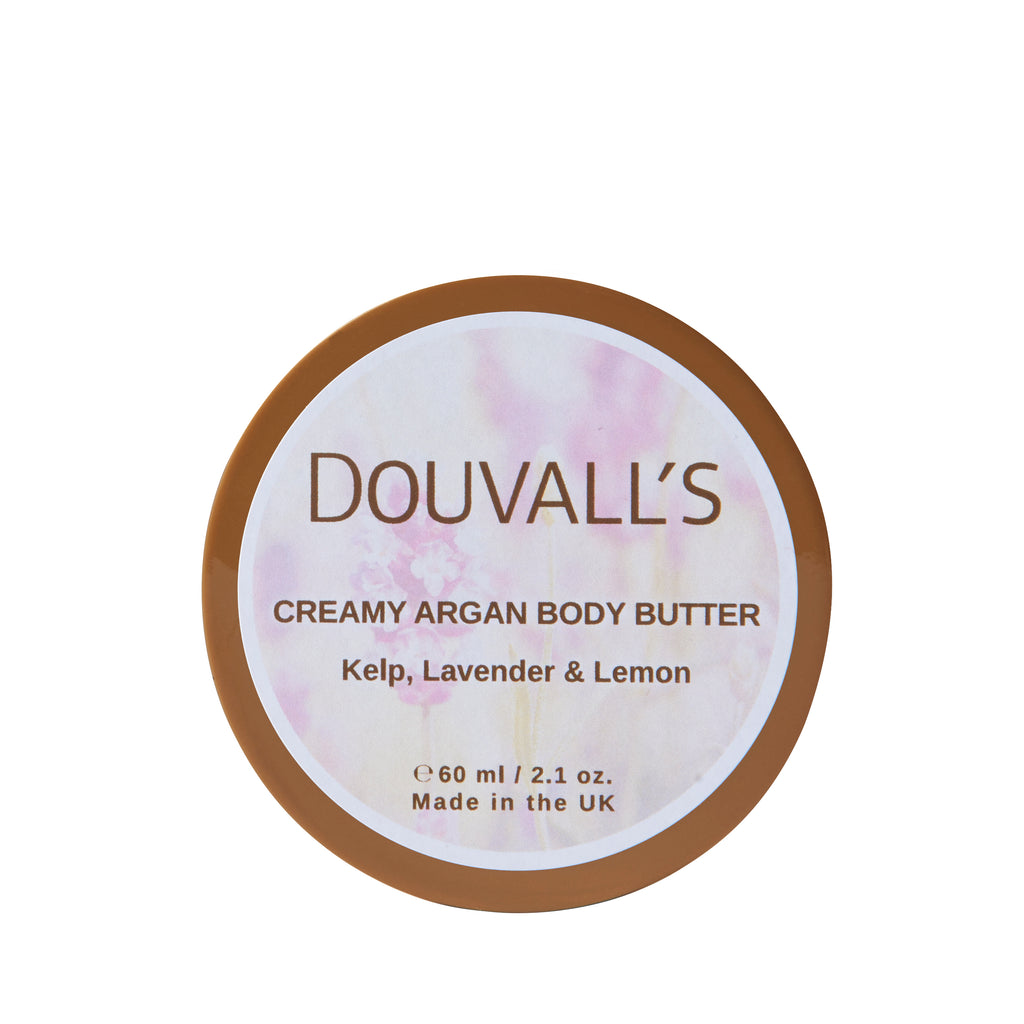 Organic Creamy Argan Body Butter 60ml | Luxurious Hydration in Six Scents