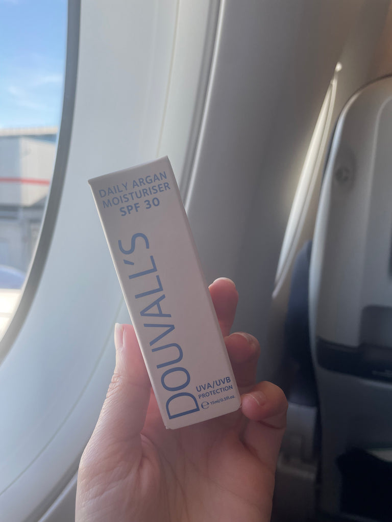 Why you should wear SPF on the aeroplane!