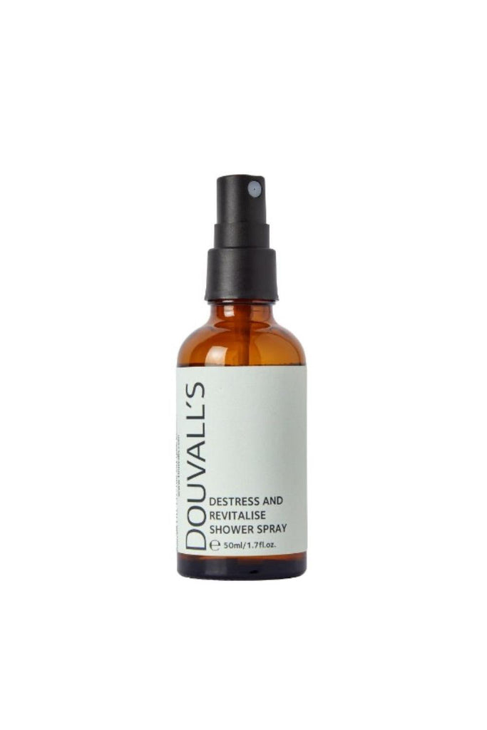 Destress and Revitalise Organic Natural  Shower Spray 50ml | Uplifting Citrus Scent for a Spa-Like Shower Experience