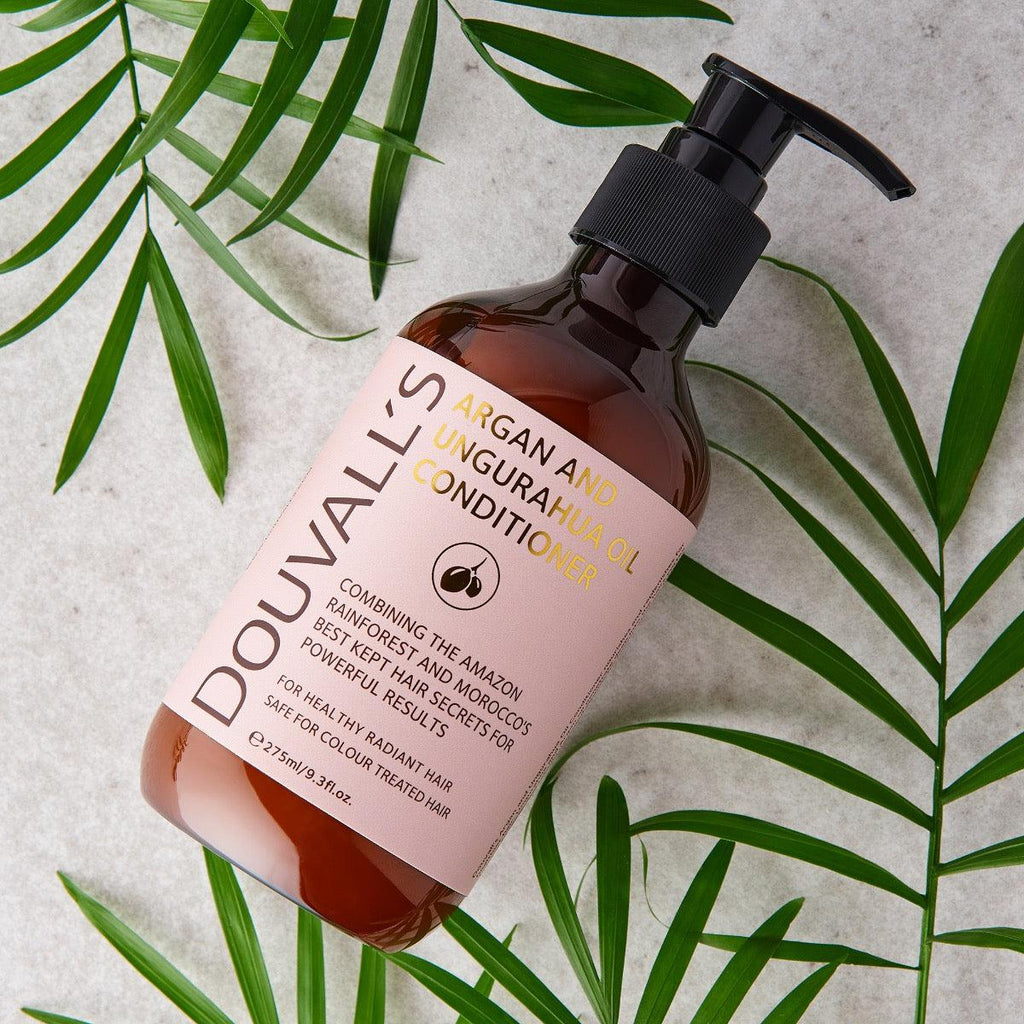 douvalls conditioner, conditioner, argan conditioner, argan and ungurahua, ungurahua oil, argan oil, ungurahua conditioner, haircare, natural haircare, vegan haircare, no sis, no sulphates.